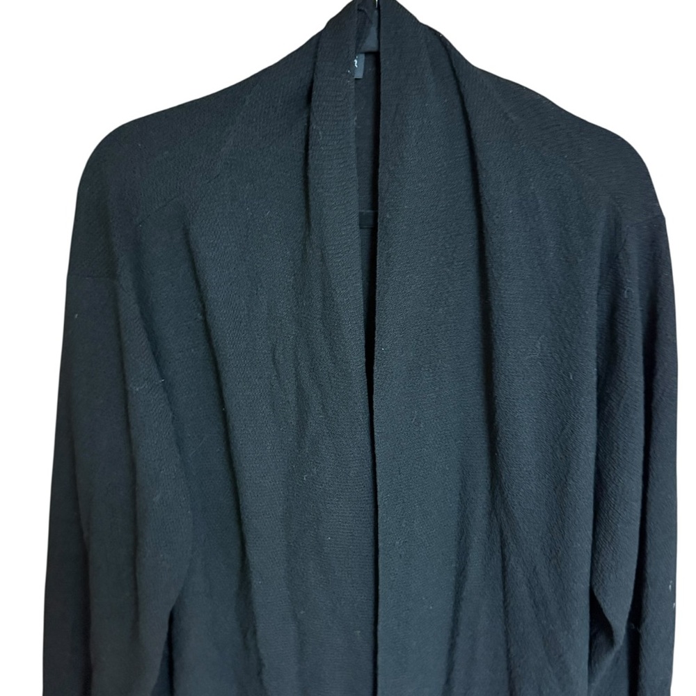 Eileen Fisher Black Textured Knit Cardigan